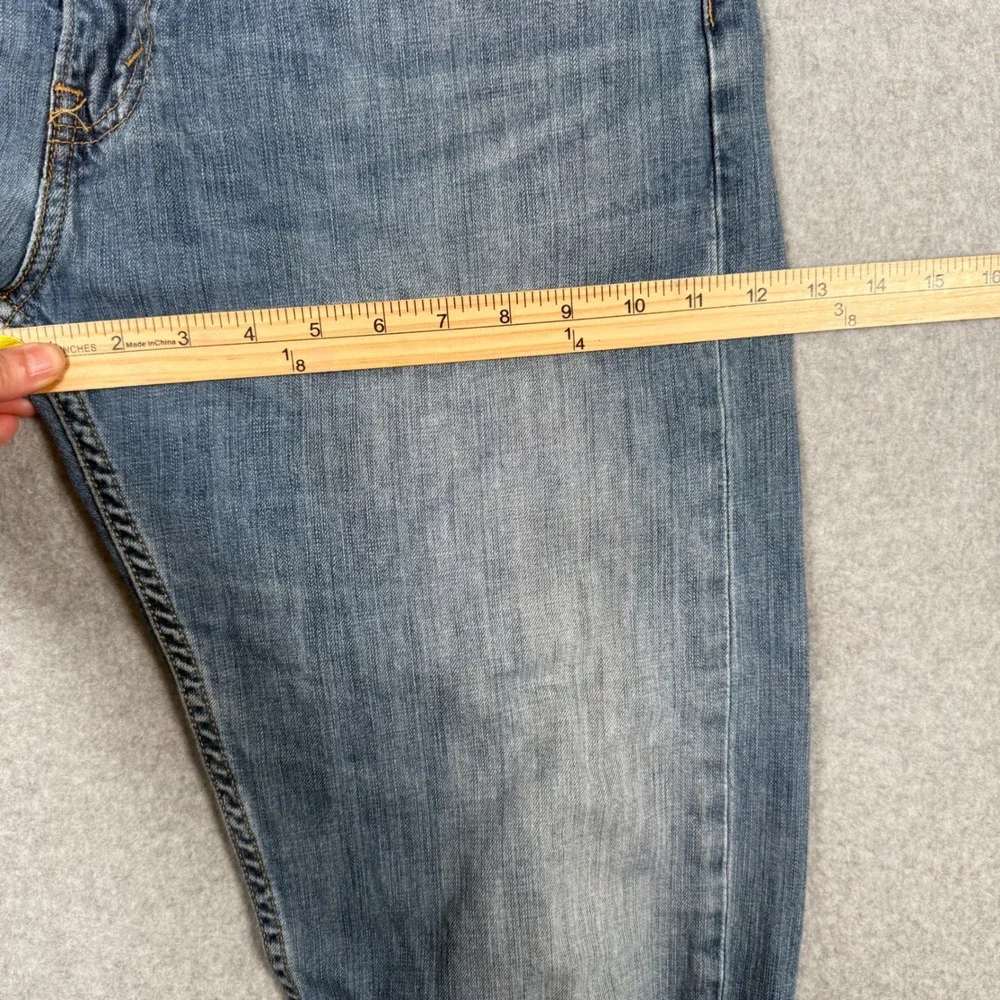 Levis 505 Regular Fit Mens Jeans 36x30 Medium Wash Blue Denim Straight Leg